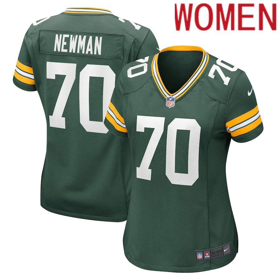 Women Green Bay Packers #70 Royce Newman Nike Green Nike Game NFL Jersey